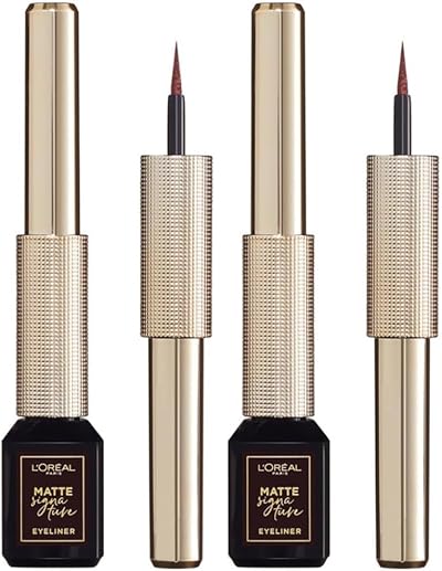 L'Oreal Paris Matte Signature Liquid Eyeliner 03 Brown Pack of 2
