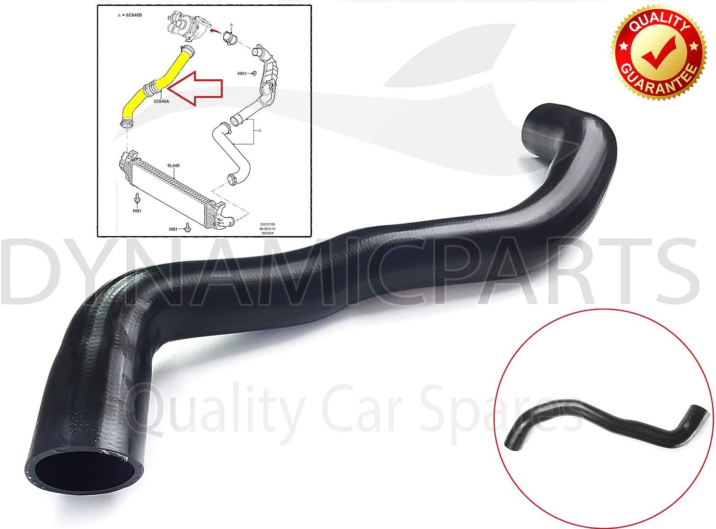 Intercooler Turbo Hose Pipe For Mondeo Mk4 Galaxy 2.0 Tdci 7G916K683AA