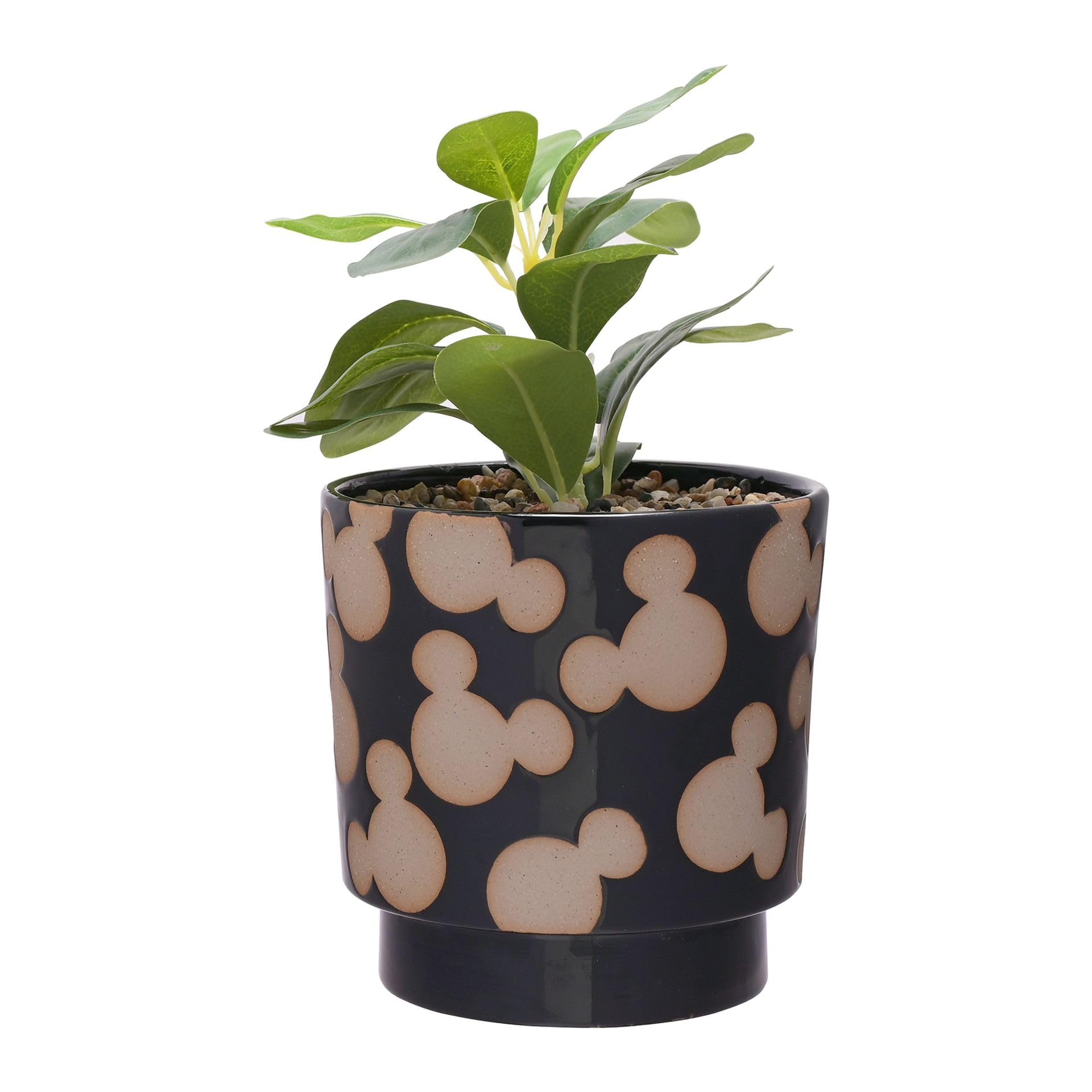 Widdop and Co Disney Mickey Shapes Black Planter
