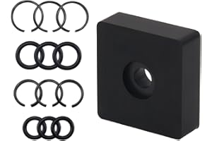 MEFONKOU 1/2" and 3/8" Impact Retaining Socket Clip with O-Ring, Including Anvil Retaining Ring Install Tool for Electric/Pneumatic Wrench (6/Pack)