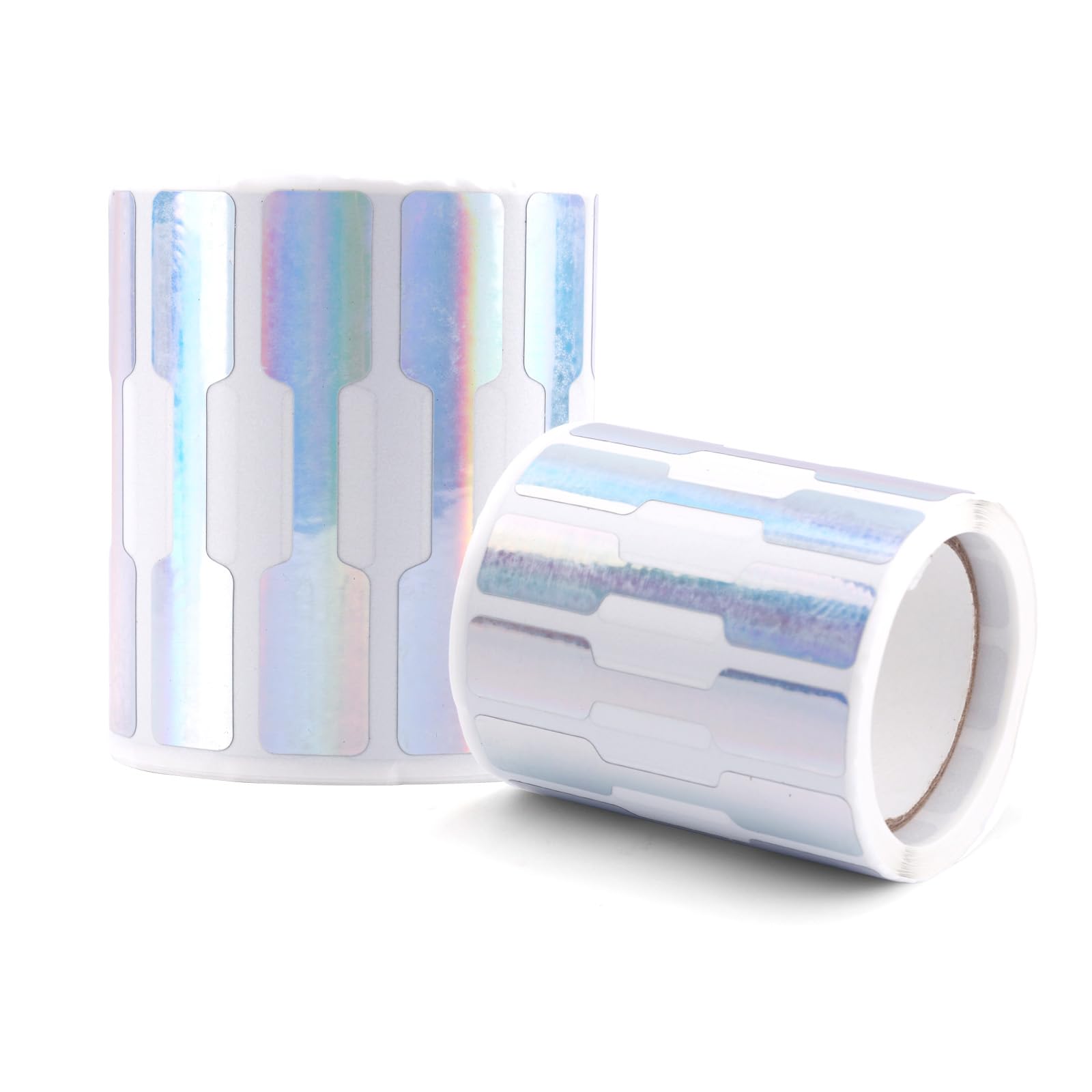 Photo 1 of 2 Rolls/1000pcs Jewelry Price Tags Stickers, Iridescent Paper Blank Jewelry Price Tag Label Self Adhesive Jewelries Tags Roll for Selling Bracelet Ring Earring Necklace Display