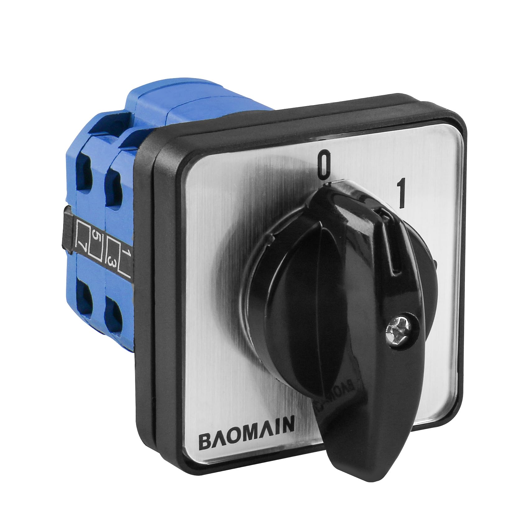 Baomain Cam Changeover Switch AC 660V 20A 8 Terminals 5 Position Mounting Rotary Select Switch