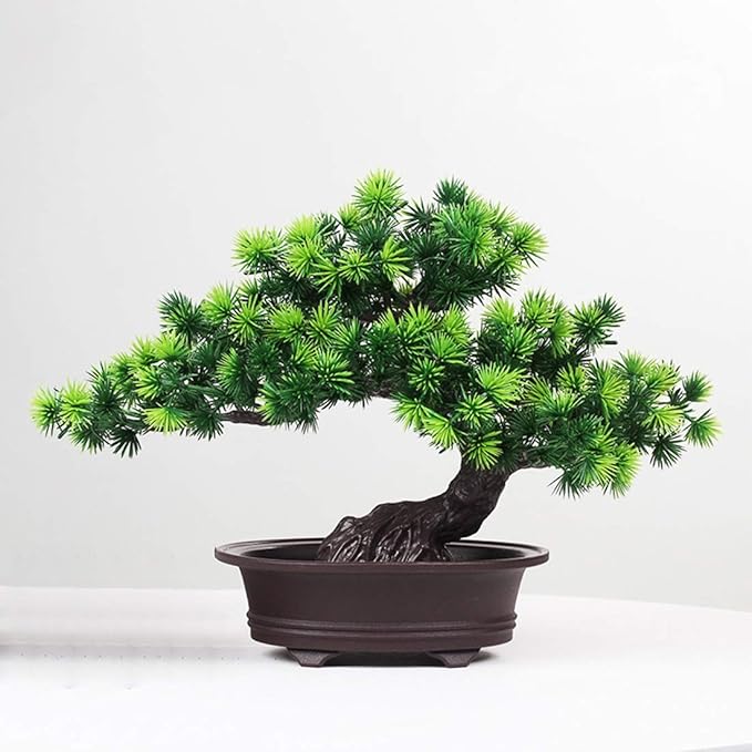 Kalaok Artificial Bonsai Tree Fake Plant Decoration, Potted