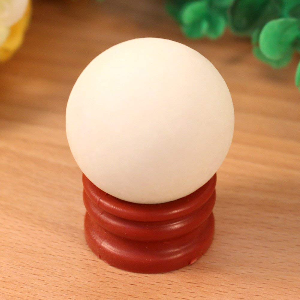 Hztyyier 35 * 35MM Decoration Ball with Base Luminous Stone Orb Glow in Dark Quartz Sphere for Desktop Table Decor Ornaments