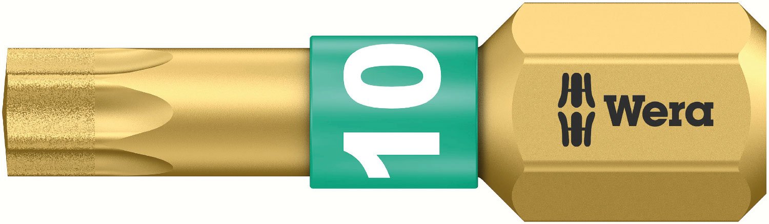 Wera 05134374001 10 x 25 mm 867/1 Torx BDC SB 1 x TX Bits - Silver