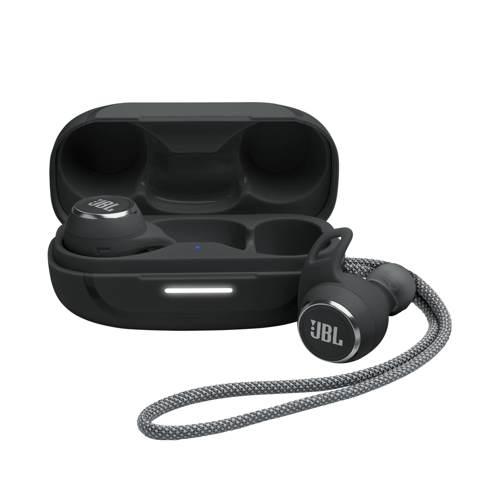 JBL Reflect Aero - True Wireless Noise Cancelling Active Earbuds, 6 mics for Perfect Calls with VoiceAware, Extreme dustproof & Waterproof, Comfortable, Secure fit, 24hr with Fast-Charging (Black)