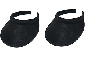 jecvxor Cloth Covered Slip-On Visor for Women, Adjustable Cap Sports Sun Visors for Men