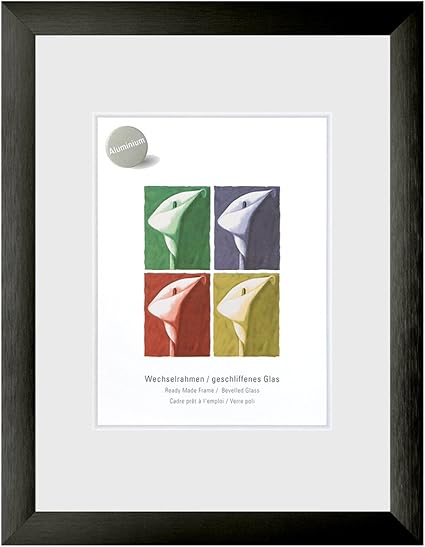 Nielsen Largo Brushed Black 210 X 297 Mm Black Metal Certificate Frame Amazon Co Uk Kitchen Home