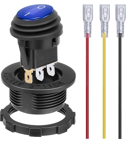 Snapklik.co : 3 Gang Rocker Toggle Switch Panel, DC 12V 20A Blue LED - View #7