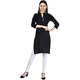 Ramkudi Indian Women's Plain Cotton Kurti Top