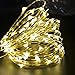 LED String Lights, CrazyFire Fairy String Light 33ft 100 LEDs Waterproof Decorative Starry Lights for Bedroom, Patio, Parties ( Silver Copper Wire Lights, Warm White )