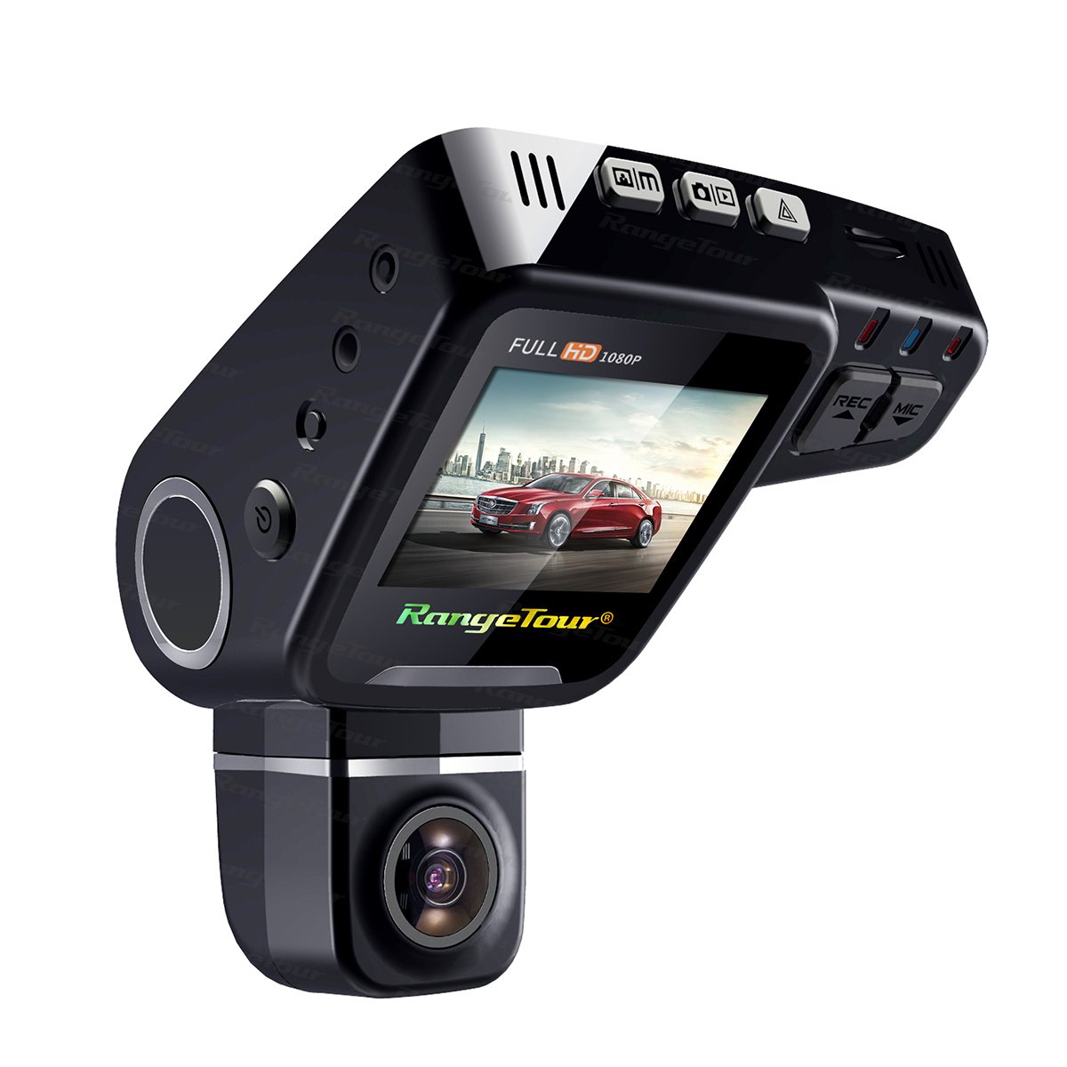 Rangetour C10s Car Dash Cam 2.0" LCD HD 1080P 170 Degree Wide Angle Nigth Vision Dashboard Hidden Video Recorder Camera with Novatek NT96650 Chip G- Sensor WDR Loop Recording, Free gift: 16GB Card