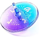 Rite Lite Lava Dreidel – Blue & Purple Hanukkah Dreidel with Gold Glitter | Mesmerizing Color-Mixing Chanukah Décor Goodie Bag Judaica Gift Jewish Holiday Party Favor, Festival of Lights Hostess Gifts