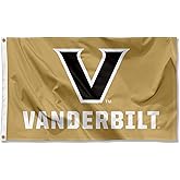 College Flags & Banners Co. Vanderbilt Commodores Gold Logo Large Grommet Banner Flag