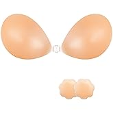 NONIO Adhesive Bra Strapless Sticky Invisible Push up Reusable Silicone The Best Off Backless Viscous for Women