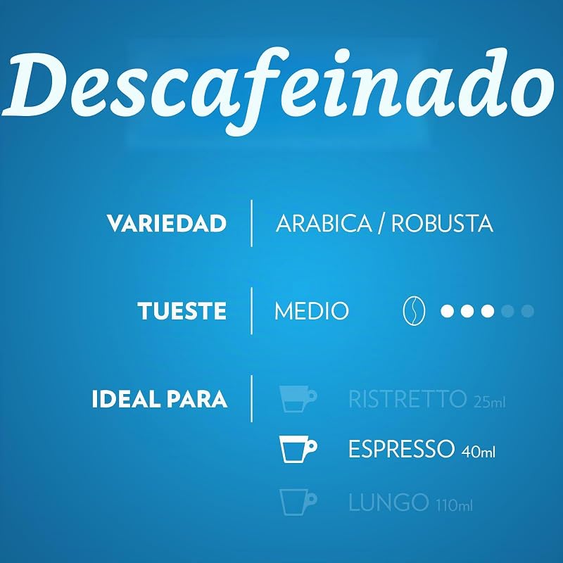 , Descafeinado My Easy Day Classico, 100 cápsulas de café