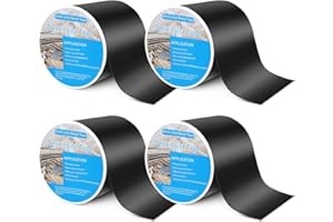 GCCSJ Butyl Joist Tape 6" x 50', 4 Pack - Waterproof, Anti-Corrosion Deck Tape for Protecting Joists