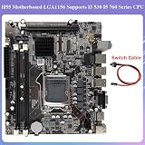 Wresetly H55 Desktop Motherboard LGA1156 DDR3 I3 I5 I7 CPU Support Switch Cable view 3