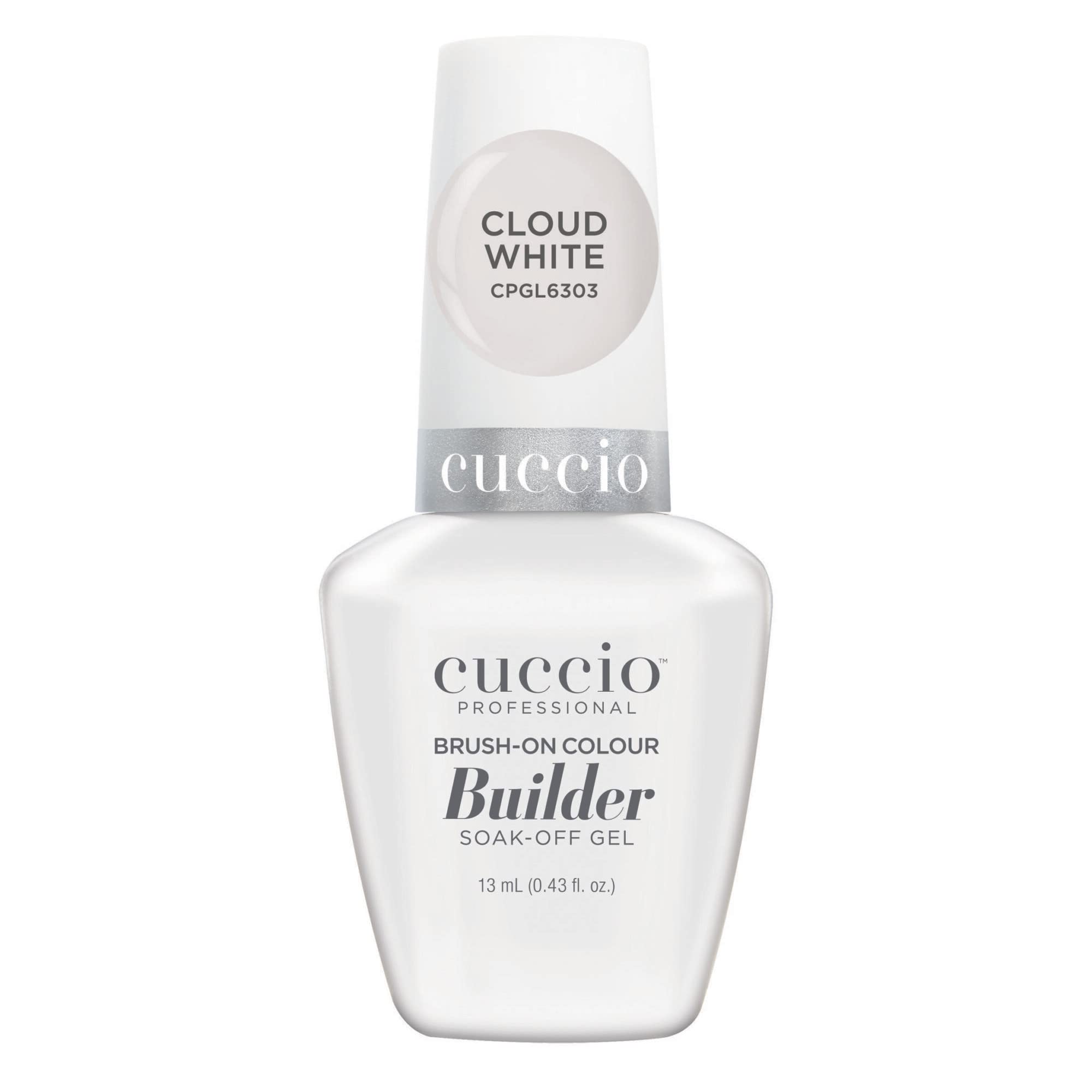 Cuccio Brush on Colour Builder Gel with Calcium LED/UV 13ml Cloud White