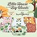 bumGenius Freetime All-in-One One-Size Snap Closure Cloth Diaper - Little House in The Big Woods Collection (Prairie Flowers)