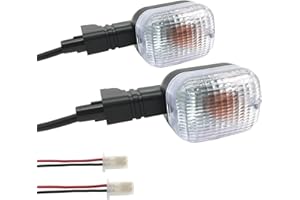 SPNUVR 2Pcs Rear Motorcycle turn signals Winker Indicators light for Yamaha BWS 50 100 125 ZUMA/50F/50 FX ZUMA 125 (Clear)