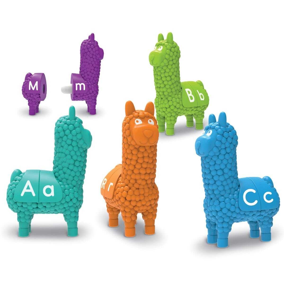 Learning Resources Snap-n-Learn Letter Llamas, Early ABCs, Early Alphabet Recognition, Fine Motor Toy, Ages 18 mos+