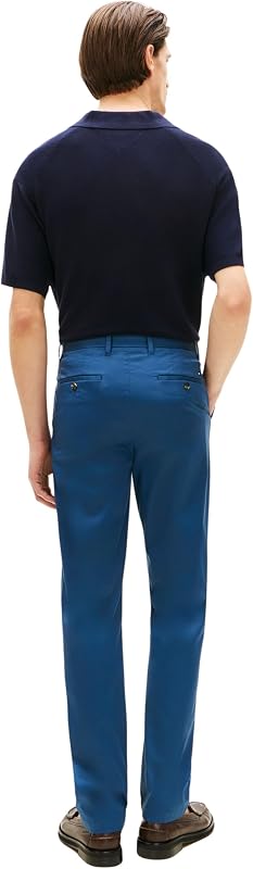 Uomo Pantaloni Chino Core Harlem Essential Twill Relaxed Fit, Blu (Blue Jean), 40W/28L