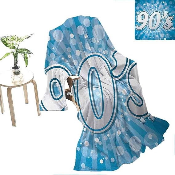 Amazon Flyerer 90s Throw Blankets For Kids 90s Letter And Stars On 