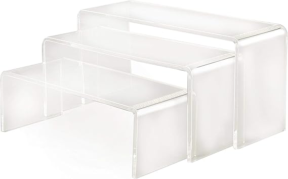 Soportes acrílicos., transparente, Small Set Plinths: Amazon.es: Hogar