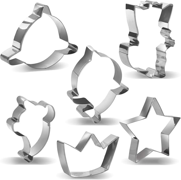 Baby Cute Shark Cookie Cutters Party Supplies Kids Party Decorations-6PCS