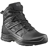 HAIX Black Eagle Tactical 2.0 GTX Mid Side Zip - Waterproof Work Boots with Anti-Slip Sole, Shock Absorbing Technology &amp; Lightweight Design, Great Boots For Police Men