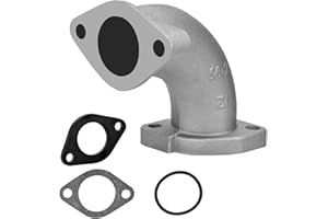 HIAORS Intake Manifold 56-2 Inlet Gasket for VM22 26mm Carburetor XR50 CRF70 Tao Tao KLX BBR Apollo Thumpstar Zongshen Lifan YX 125cc 140cc Engine Thumpstar Atomic Pit Dirt Bike Parts Silver