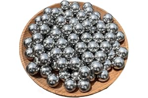 40MAX 100PCS .43 Cal Paintballs， Airsoft BBS ，0.43 Caliber Solid Aluminum Paintballs,1.8 Grams，Self Defense Balls Suit for PPQ、TPM1、TPM2、T4E、HK 416D、Gen5、RAM