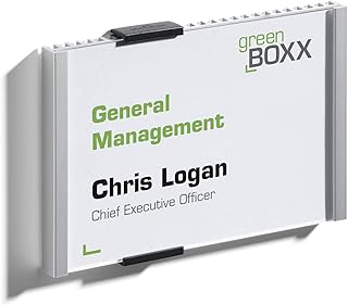 Durable 480123 Info Sign Türschild (149 x 105,5 mm) metallic silber