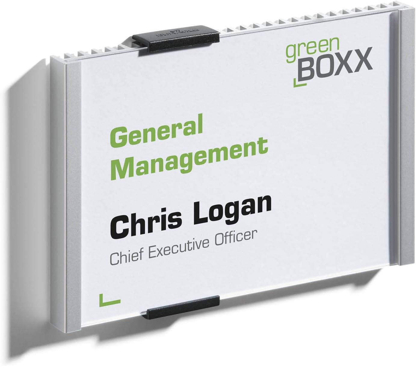 Durable 480123 Info Sign Türschild (149 x 105,5 mm) metallic silber