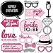 Big Dot of Happiness Bride-to-Be - Bachelorette Party Photo Booth Props Kit - 20 Count