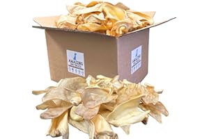 Amazing Dog Treats - Cow Ears for Dogs - (50 Count) - 100% Beef - All Natural Rawhide Alternative