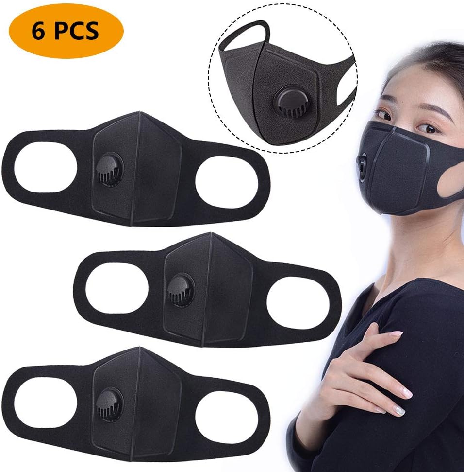 Face Masks PM2.5 Dust Face Mask Dustproof Breathable Mask Anti Pollution Particulate Respirator Mouth-Muffle Masks with Valve Safety, Anti Pollution, Windproof, Haze Dustproof Cotton