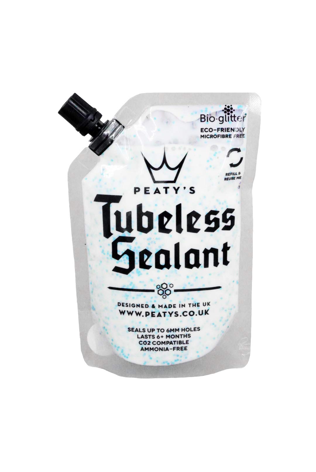 Peaty's Tubeless Sealant - Bike Tyre Liquid Sealant (120ml Trail Pouch)