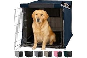 GORILLA GRIP Dog Crate Covers Compatible with 鶹 Basics Dog Crates, All Sides Open, Privacy Cover Fits 42" Wire Kennel, B