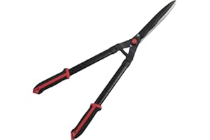 Hattomen Hedge Shears, 26 Inch Ideal for Shaping Hedges, Decorative Shrubs, with 8 Inch Wavy Blades and Double-Teflon Coating