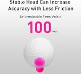 FINGER TEN Castle Golf Tees 100 Count Mixed Sizes Unbreakable Plastic view 4