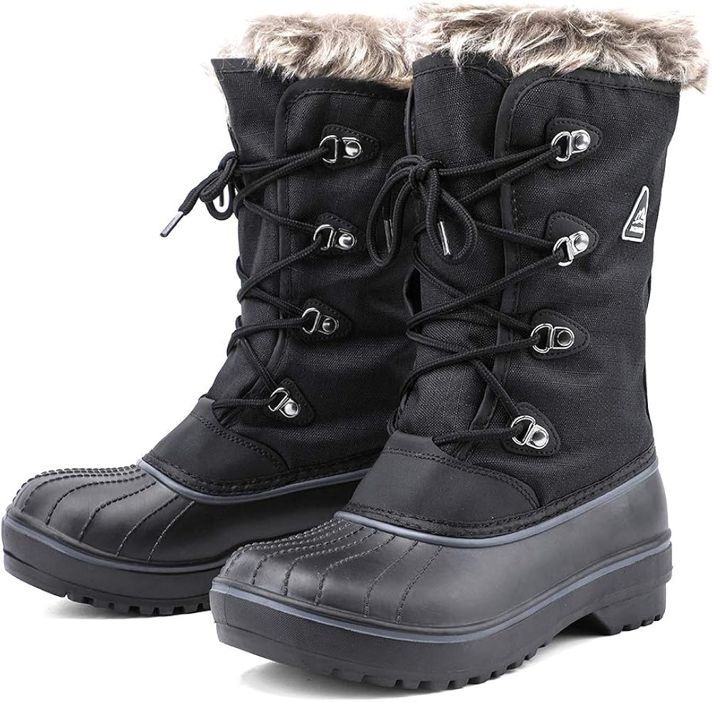  | ALEADER Women's Warm Faux Fur Lined Mid Calf Winter Snow Boots | Snow Boots