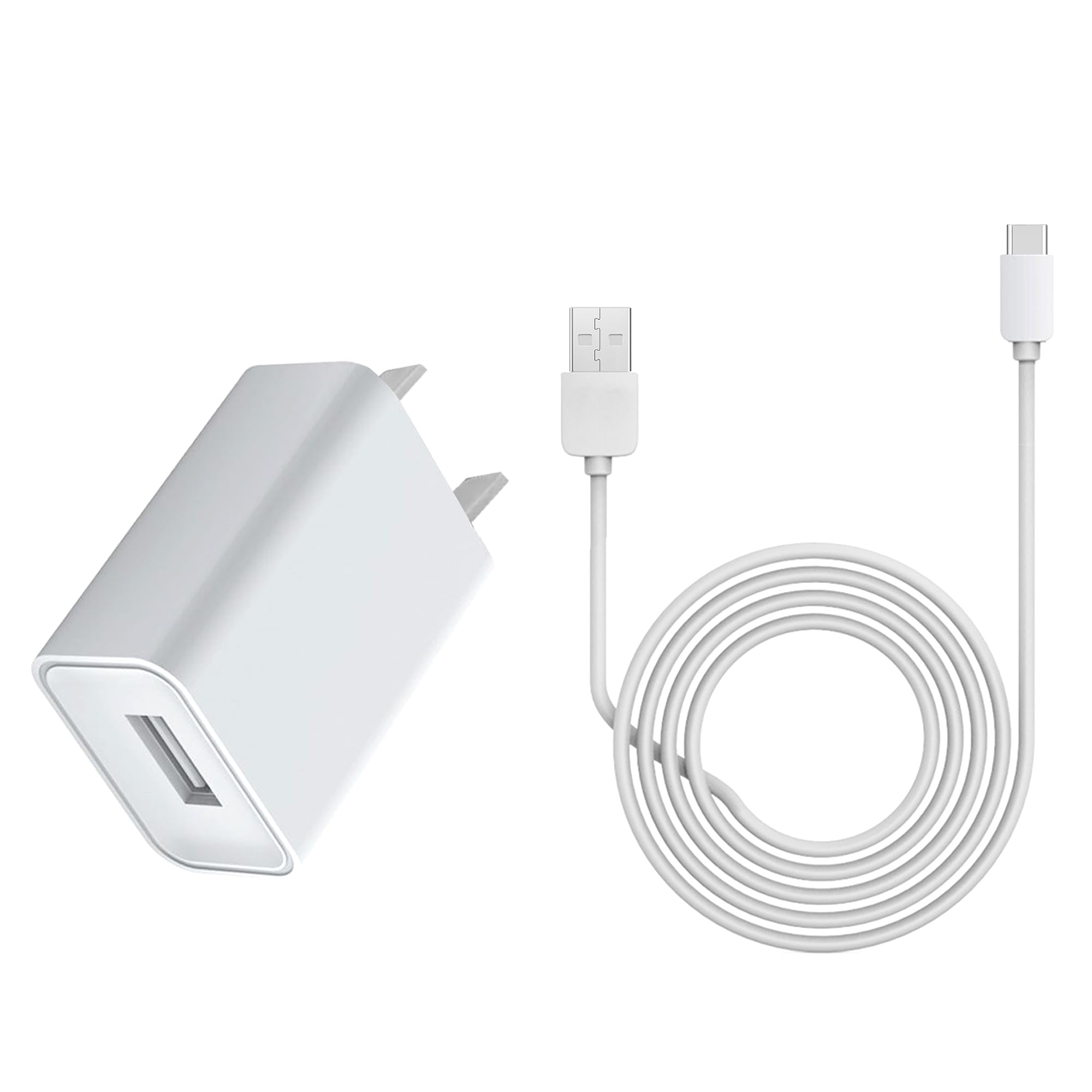 USB 5V 2A Charger Power Adapter, Fast Charging Charging Plug Block Cube, USB Wall Plug for Bottle Warmer(White+Cable)