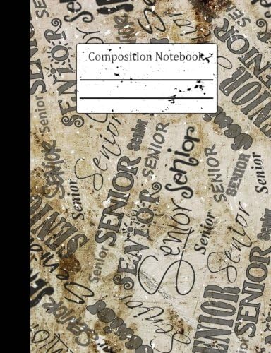 High School Senior Composition Notebook: Wide Ruled, 7.44 x 9.69, 200 Pages, Back to School Supplies Student Teacher Office