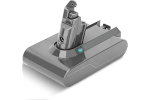 BOETPCR Upgraded 6000mAh 21.6V V6 Replacement Battery 6.0Ah Compatible with SV03 SV04 SV05 SV06 SV07 SV09 VTC4 DC58 DC59 DC61 DC62 DC72 DC74 V6 Animal V6 Absolute V6 Motorhead Handheld Vacuum (V6 sliver)