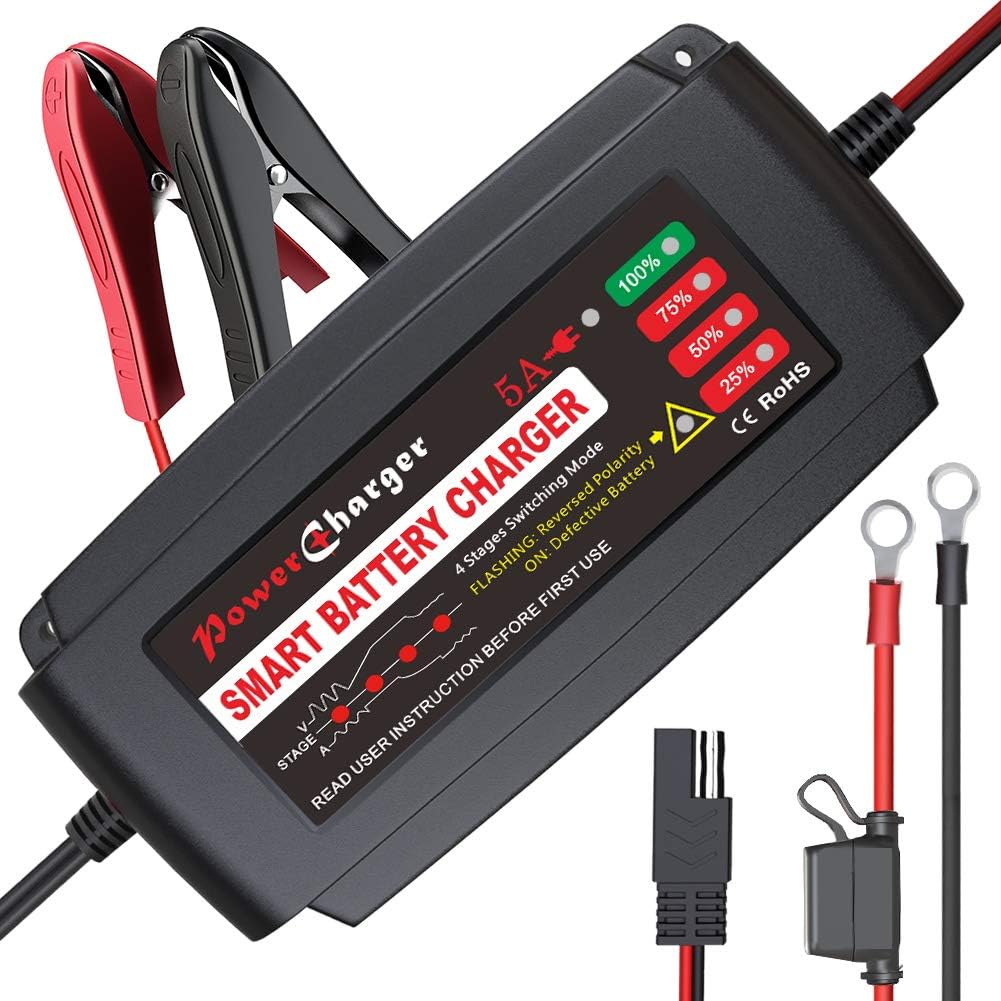 Automotive LEICESTERCN Automatic Trickle Battery Charger Maintainer 12V