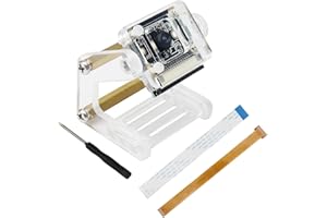 Freenove 8MP Camera for Raspberry Pi 5 4 B 3 B+ A+ Zero 2 W Jetson Nano with Adjustable Holder and Ribbon Cable, 120° Viewing