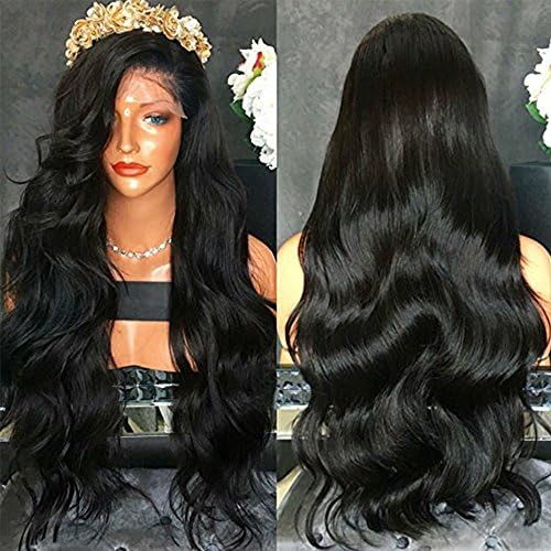 FENJUN HAIR 100% Brazilian Virgin Human Hair Lace Front Wigs For Black Women Wet And Wavy Full Lace Front Wigs 150% Density Glueless Wigs With Baby Hair (16inch, lace front wig)