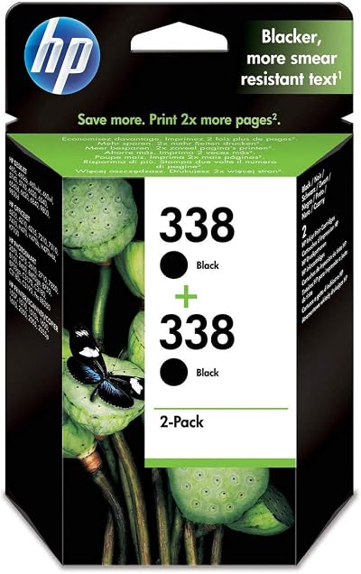 HP CB331EE 338 Original Ink Cartridges Black Multipack 2 Pack